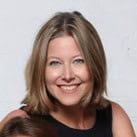 A woman with shoulder-length blonde hair is smiling at the camera. She is wearing a black sleeveless top. The background is plain white, and she appears to be in a well-lit environment, possibly discussing EUDAMED Compliance on an Efor platform.